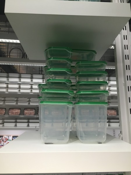 IKEA Pruta Food containers stacked
