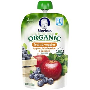 Gerber baby food organic pouch