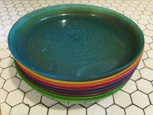 IKEA Kalas kid dishes plates stacked on