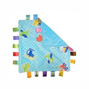 Taggies brand little blanket with tags attached