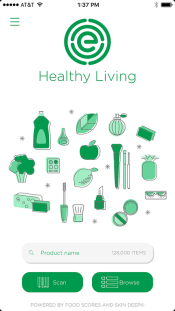 healthy living app screen shot environmental working group