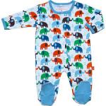 Magnificent Baby brand pajamas with magnet closures in elephant print
