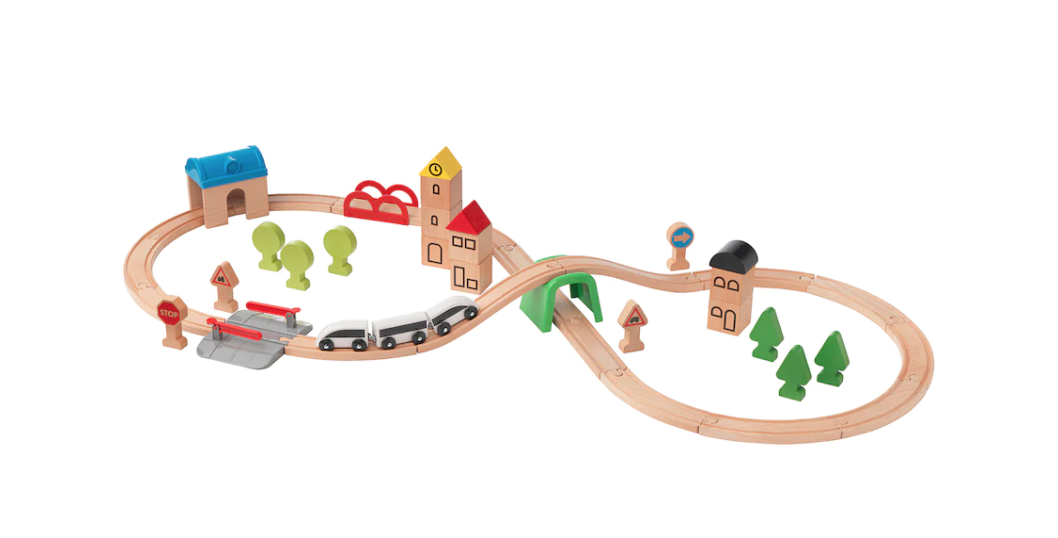 IKEA Lillabo Deluxe 45 Piece Train Set
