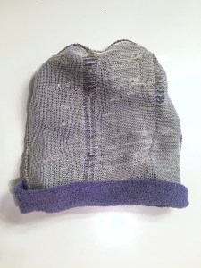 Little Miss Naughty bath mitt puppet washcloth by Roger Hargreaves shown inside out