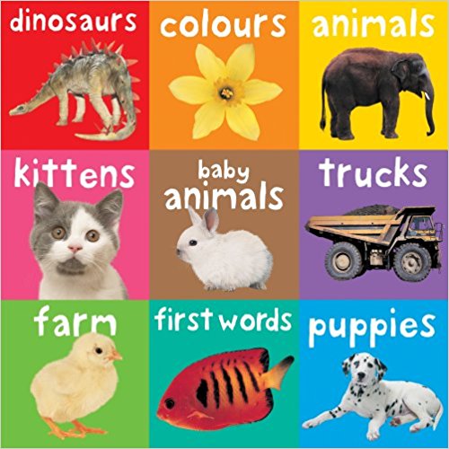 Bright Baby Chunky Books set of nine titles shown in a three by three square configuration