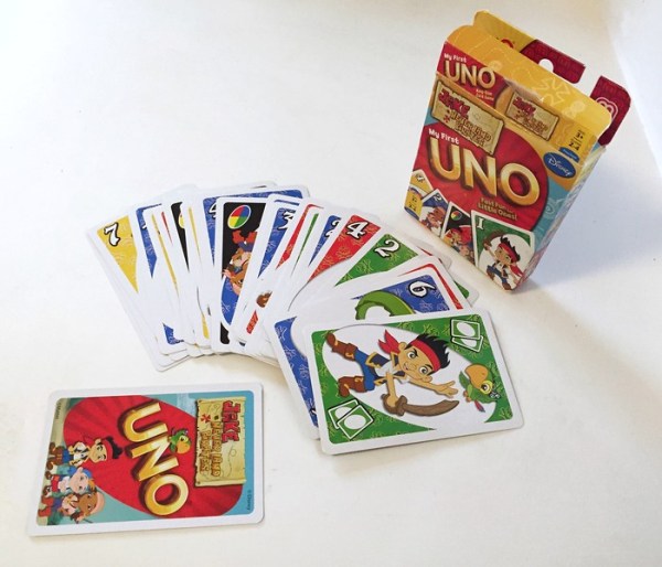 Uno card game for kids Jake and Neverland pirate edition