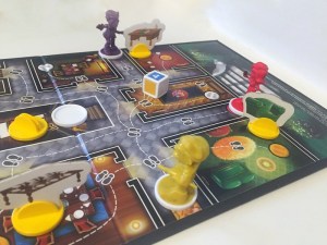 CLue Junior board laid out ready to play