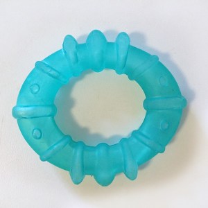 Bright starts chill teether liquid filled ring for refrigerator and freezer with texture