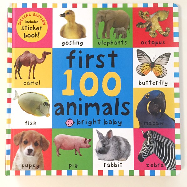 First 100 animals big board book by Roger Priddy bright baby