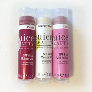 Juice Beauty chapstick trio lip moisturizer with SPF 8