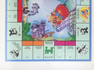 Monopoly Junior board game fun amusment park theme