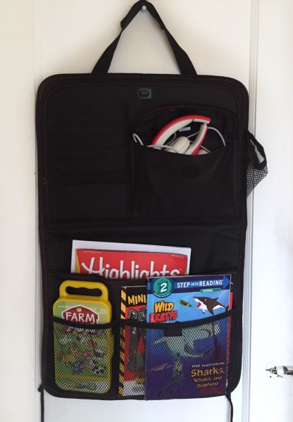 Back seat of car organizer