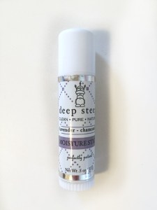 Deep Steep moisture stick in lavendar chamomile scent in oversized chapstick tube