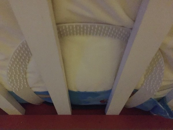 Dream Tent installation plastic u pieces installed underneath mattress