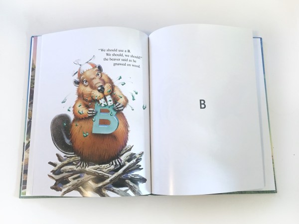 Page with the letter B and beaver from My Very Own Name picture book by I See Me
