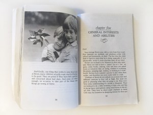 Open page spread from Your Seven Year Old parenting advice book