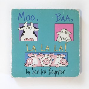 Moo, Baa, La La La! board bo