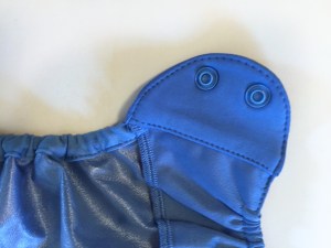 Flip diaper cover for cloth diapers snap fasteners on waist flap