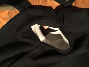 Hand holes on jolly jumper universal baby carrier cover