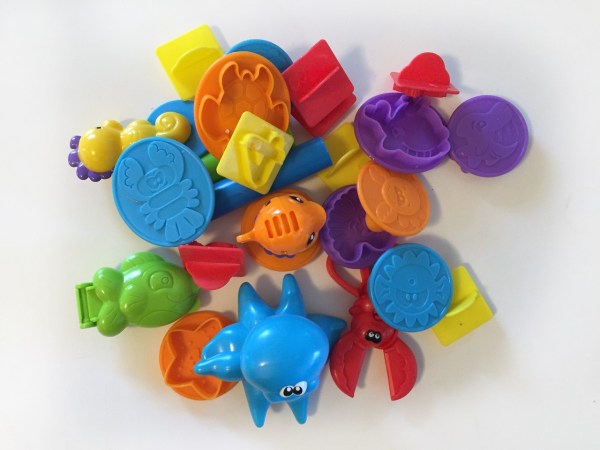 Play doh toys in a pile