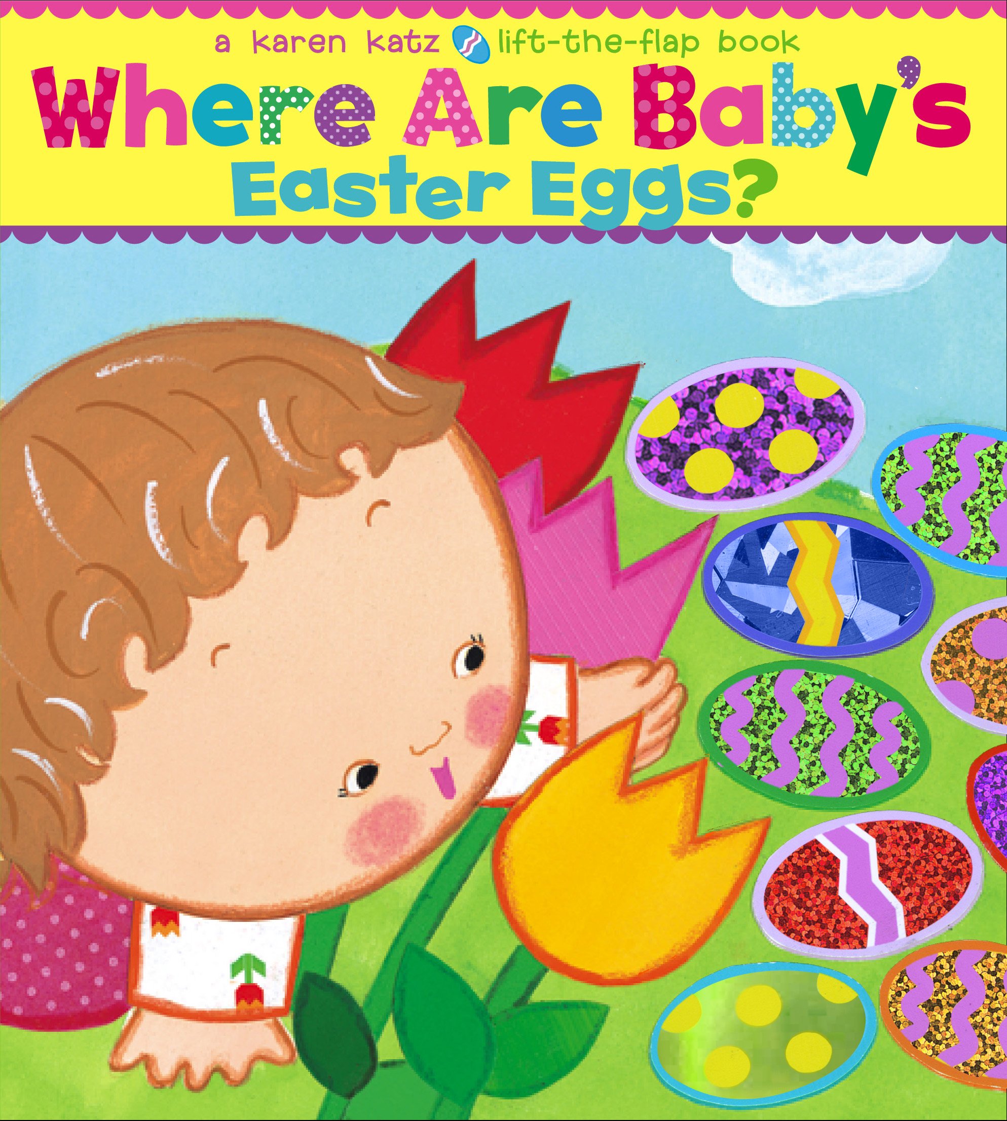 Where are baby's easter eggs board book cover by Karen Katz
