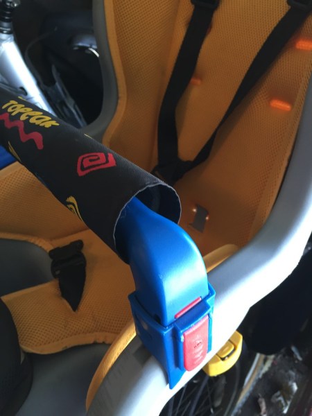 Bumper bar on topeak baby bike seat