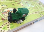 Wind up train on track from Usborne wind up train book