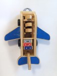 Melissa and Doug Wooden airplane with people and luggage set toy