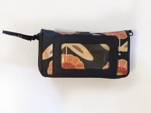 Clear outside pocket on Whereabouts Wallet