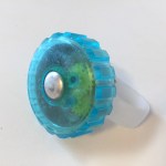 Jellibell incredibell bike bell translucent blue twist type