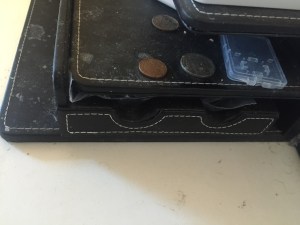 charging cord cut outs in drawer stand