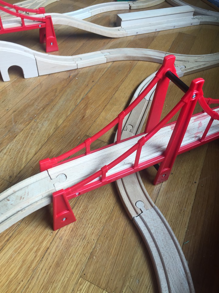 Suspension Bridge Wooden Track