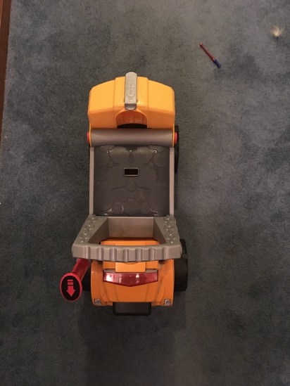 Big Dog ride on truck as seen from above