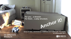 Dresser tipped over in child's room courtesy of OECD global awareness campaing