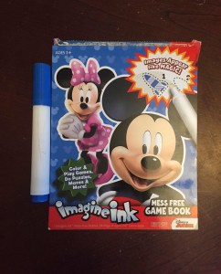 Imagine Ink mess free activity games book for kids with one marker included Mickey Mouse version