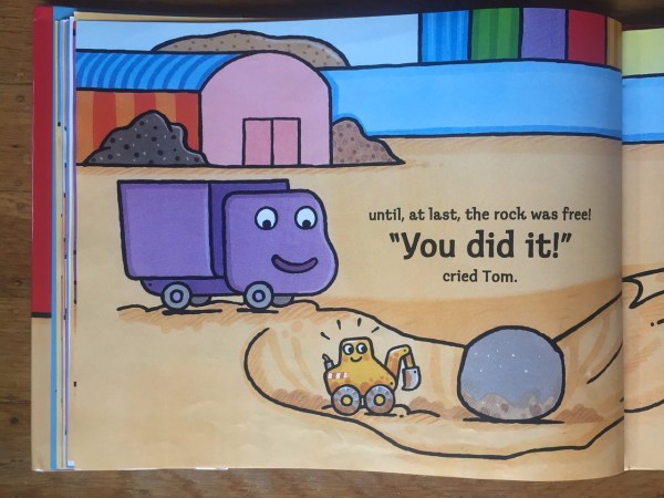 Digger and Tom page from picture book by Sebastien Braun