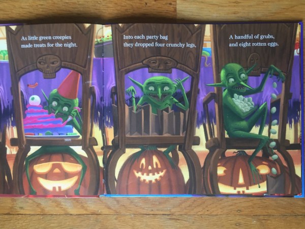 Page from Halloween Night picture book by Marjorie Dennis Murray