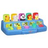Playskool Poppin Pals pop up toy with jungle animals and blue base