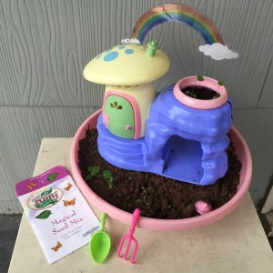 My Fairy Garden Unicorn Paradise garden with few seeds sprouted