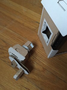 nintendo switch labo cardboard house and turning handle