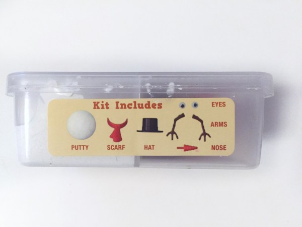 Mr. Frost Melting Snowman kit includes side of box photo