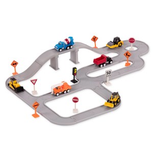Driven Pocket Series Toy Construction Bridges Set at Target with tiny steam roller dump truck crane cement mixer bulldozer front back loader