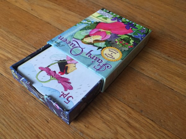Fairy Queen card game eeBoo tray drawer sliding box