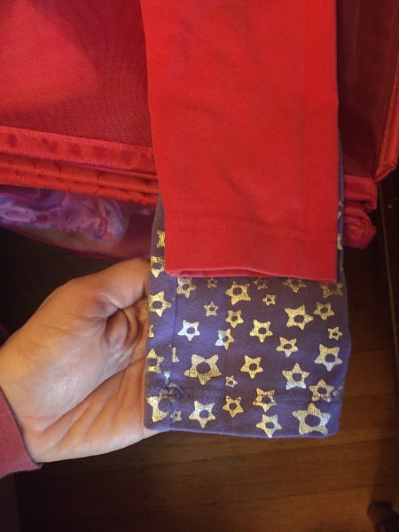 Comparing kid's pant lengths to see which ones fit