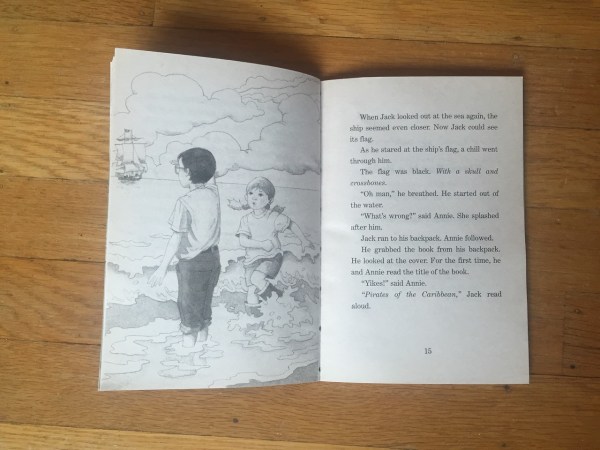 Magic Tree House book four 4 illustration and page text