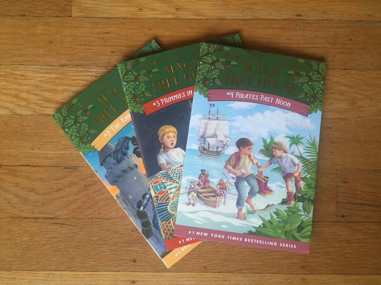 Magic Tree House books 2 3 and 4 by Mary Pope Osborne