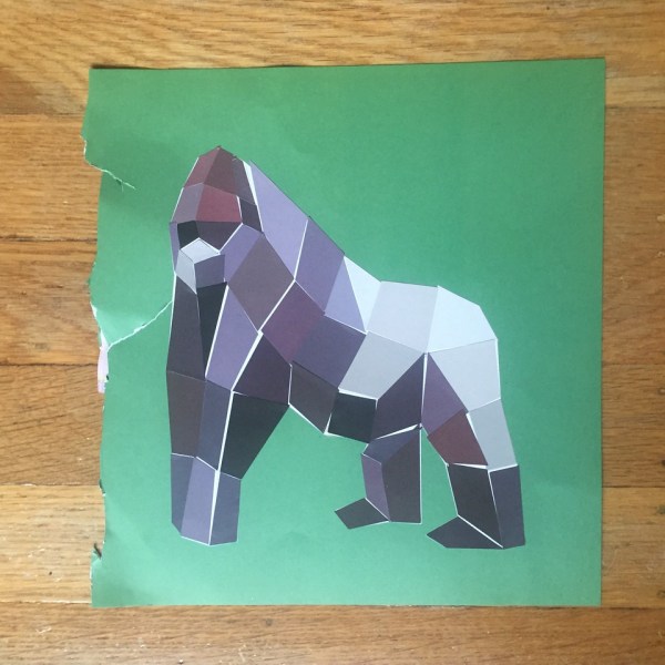 Gorilla paint by sticker zoo animals activity book kids