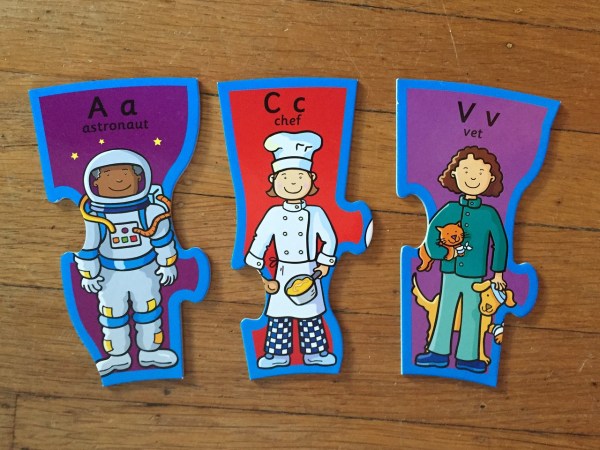 Individual career job people pieces from Infantino When I Grow Up puzzle