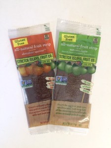 Old packaging of Stretch Island fruit leather gluten free no sugar added vegan