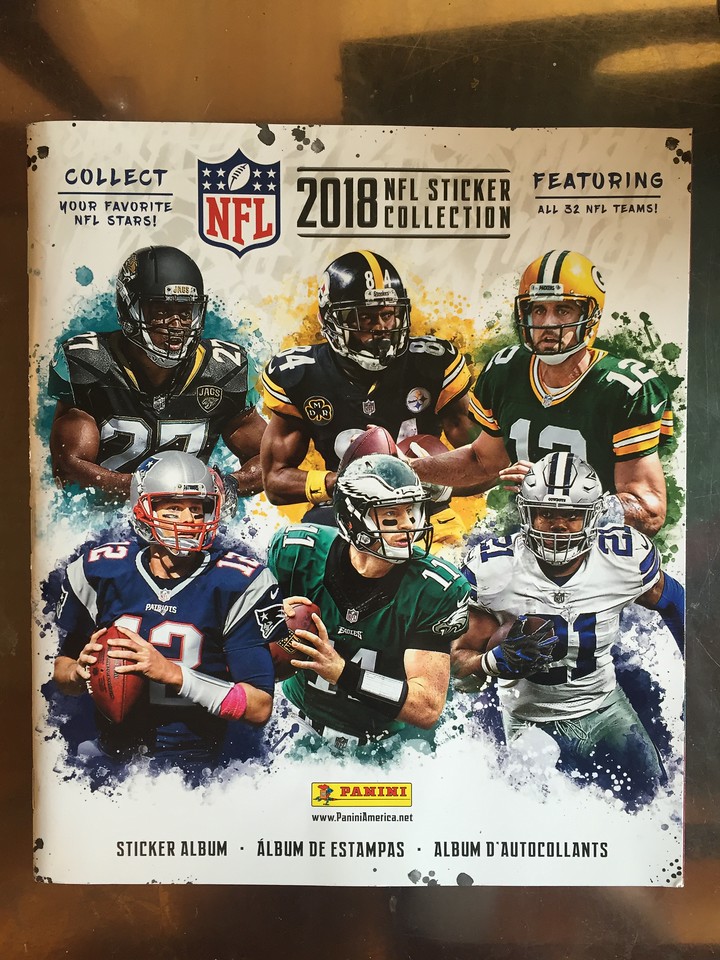 Panini NFL sticker book 2018 NFL season collectors album 32 teams